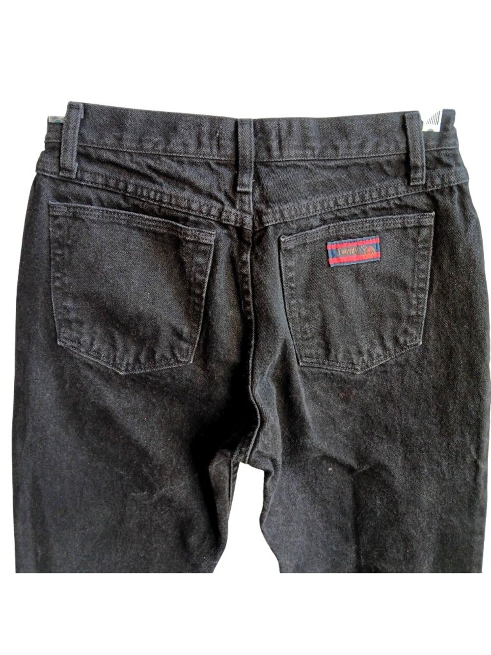 20X Black Denim Jeans 9/10 X 32 Women's 20X Tulsa Low Rise W25XBK 1990's